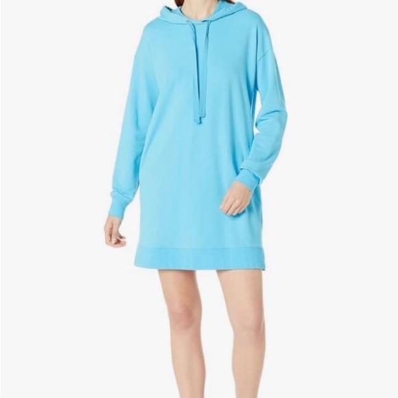 The Drop Women's Iona Long-Sleeve Hooded Mini Sweatshirt Dress NWT Size XS - Picture 2 of 11